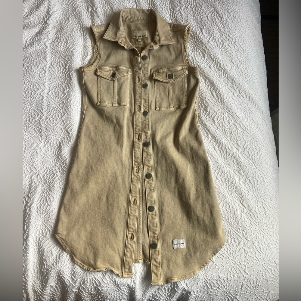 Calvin Klein vintage button up dress